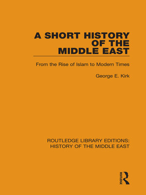 cover image of A Short History of the Middle East